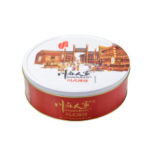Big tin box size round metal mooncake box cookie tin biscuits package